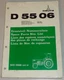 Parts Catalog/Spare Parts List Deutz Tractor D 5506 By 04/1975