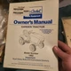 Cub Cadet Model  1862 garden tractor owners Operators Manuals