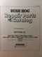 Bush Hog Rotary Cutter SQ36 thru SQ84 Parts Catalog Manual Squealers Field Brush