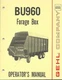 GEHL BU960 FORAGE BOX OPERATORS MANUAL