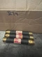 One Lot of 3 Buss Bussmann Fusetron FRS-R-6-1/4   6.25   6-1/4  Amp Fuses
