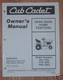 CUB CADET  805 1105 1605 OPERATORS MANUAL