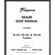 Ferguson TE-20, TO-20, TO-30 Tractors Dealer Shop Manual 195 pages comb bound