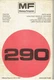 MASSEY FERGUSON MF 290 TRACTOR ORIGINAL 1981 FACTORY PARTS CATALOGUE