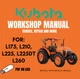 KUBOTA L175 L210 L225 L225DT L260 SERVICE REPAIR WORKSHOP MANUAL ON USB