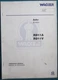 WACKER RD11A RD11V ROLLER OPERATION & MAINTENANCE BOOK MANUAL