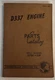 Vintage CAT CATERPILLAR D337 ENGINE Parts Catalog Book 37B1-up