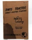 CAT Caterpillar DW15 TRACTOR Parts Catalog Book Manual S/N: 59C1 and up