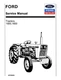 Ford 1000, 1600 Tractor Service Manual Repair Shop Book