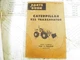 CAT Caterpillar 922 PARTS BOOK 94A1-3929