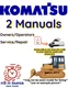 KOMATSU TD-9H CRAWLER TRACTOR OWNERS SERVICE REPAIR OPERATORS MANUAL PDF ON USB