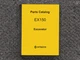 Hitachi Excavator EX150 Parts Catalog Manual