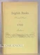 ENGLISH BOOKS PRINTED PRIOR TO 1700