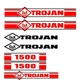 Trojan Wheel Loader 1500 Decal Set with O & K Decals