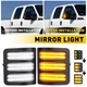 2X Dynamic LED Side Tow Mirror Light Turn Signal For 2008-2016 Ford F250-F550 SD