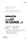 Komatsu WA800L-3 Avance Loader Wheel Loader Service Manual
