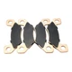 Brake Pads 102714001 for Club Car XRT 950/XRT 1500/XRT 1550 Disc Brake