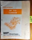 Massey Ferguson MF 410 Combine S/N 1200 006 777- Parts Manual 651 228 M95 9/81