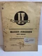 I&T SHOP SERVICE MASSEY-FERGUSON SHOP MANUAL MF-33 MODELS MF230-MF235-MF245