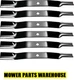 (6) SET OF  FINISHING MOWER BLADES FOR WOODS L306 RM306 RM600 PART# 13404 31306