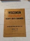 Wisconsin Air Cooled Heavy Duty Engines Instruction Book/parts List. Model S-7D