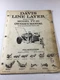 Davis PT-90 Line Layer Operators, Owners With Parts List Manual