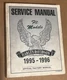 Original Harley Davidson FLT Models 1995 - 1996 Service Manual 99483-96A Used