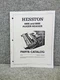 Hesston 6665 & 6666 Windrower Auger Header Parts Catalog Book Manual 700 705 181