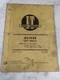 I&T IT SHOP SERVICE REPAIR MANUAL BOOK TRACTOR OLIVER 99 SUPER 99GM O-7