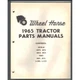 All Wheel Horse tractor parts lists for year 1965 1054A,1075,875,1055,855 ETC.