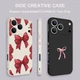 Bow Phone Case For iPhone 17 16 Pro Max 17e 15 14 13 Silicone Protection Cover