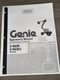 Genie Z-45/25 25J Lift Operators Manual Maintenance info￼