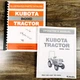 Kubota B4200D Manual Parts Catalog Operators Manual Set Owners Assembly Book