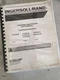 Ingersoll Rand P-105/130/160/175/185-WJD Owner Operator Maintenance Parts Manual