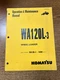 Komatsu Operation & Maintenance Manual WA120L-3 Wheel Loader