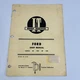 Ford - I & T Shop Manual Tractor - 1000 1600