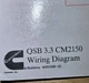 CUMMINS QSB 3.3 CM2150 WIRING DIAGRAM BULLETIN 4021596-01 fold out FREE SHIPPING