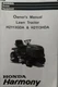Honda Harmony H2113GDA & H2113HDA Hydro & Gear Lawn Tractor Mower Owners Manual