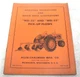 1950S ALLIS CHALMERS TRACTOR WD 52 53 PICK UP PLOW OPERATORS MANUAL