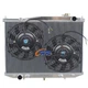 Aluminum Radiator+Fan for 1997-2001 Nissan Navara D22 3.2L 4cyl QD32 Diesel 