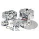 Tuff Stuff Alternator Case Kit 7500A; Chrome Aluminum for Chevy 10SI