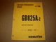 Komatsu GD825A-2 Grader Operation Maintenance Manual , s/n 12051 - up 