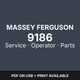 Massey Ferguson 9186 Planter & Disc Header &mdash; Service & Operator Manuals