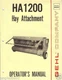 Farm Manual - Gehl - HA 1200 - Hay Attachment - Owner's - 1980 (FM146)