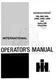 International Harvester 786 886 986 1086 1486 1586 Hydro 186 Operators Manual IH