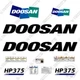 Fits Doosan HP375 Decal Kit Air Compressor Replacement Decal - 3M Vinyl!