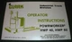 CLARK HWP-40 HWP-60 PALLET JACK OPERATOR OPERATION & MAINTENANCE MANUAL BOOK
