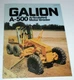 Galion A-500 Motor Grader Sales Brochure Literature Advertising 1980 ORIGINAL!