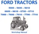 Ford Tractor Workshop Repair Service Manual 5000, 6000, 7000 Series 