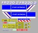 Fiat-Hitachi FR 220.2 Adhesive Decals, Complete Kit